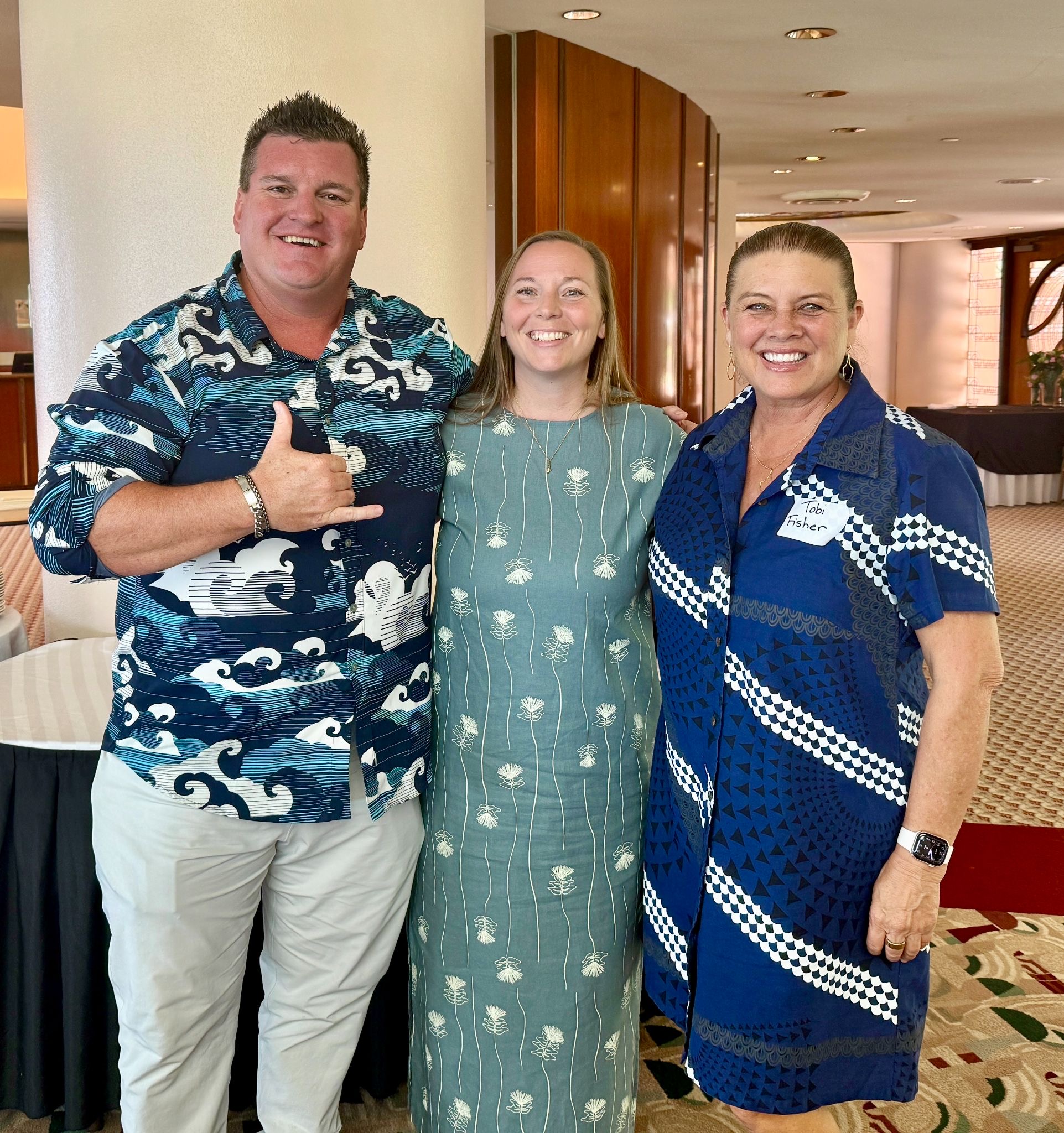 Jeremy Stice with Caitlin Miller and Tobi Fisher