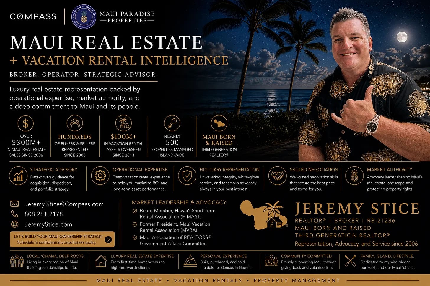 Work With Maui’s Leading Vacation Rental Advisor & Operator