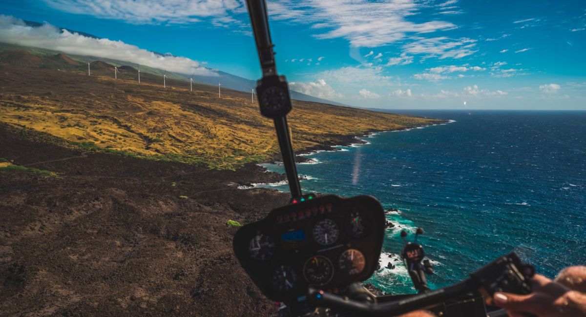 Maui's dramatic coastlines from aerial perspectives